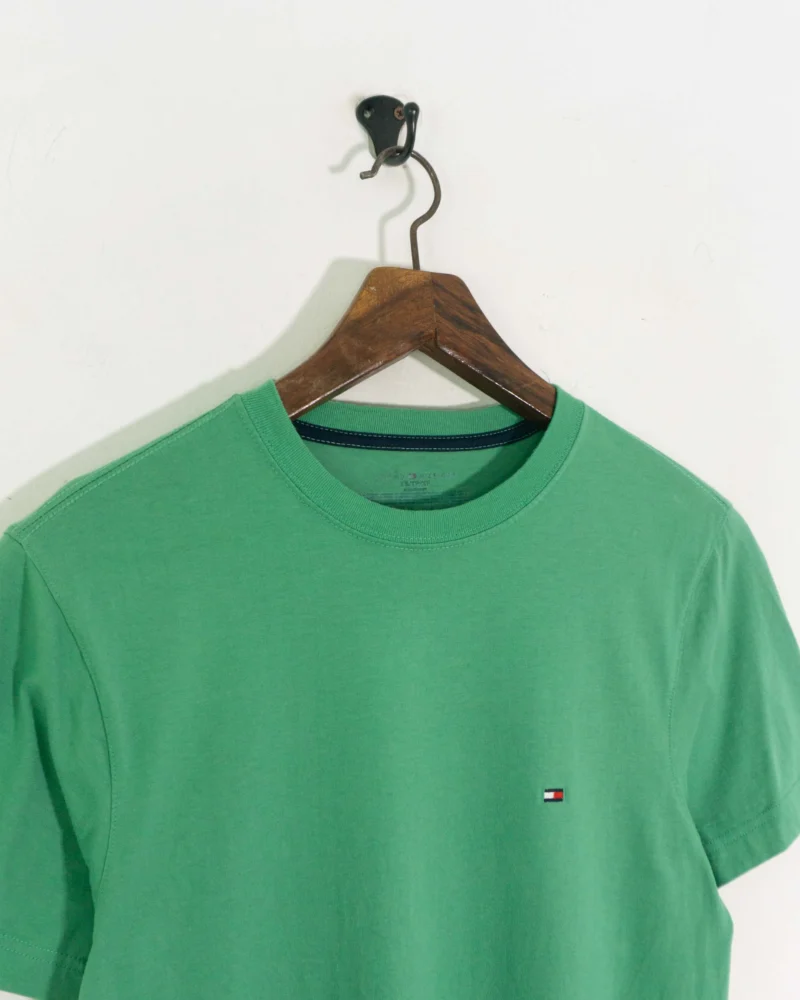 Tommy Hilfiger green t-shirt XS - Imagen 4
