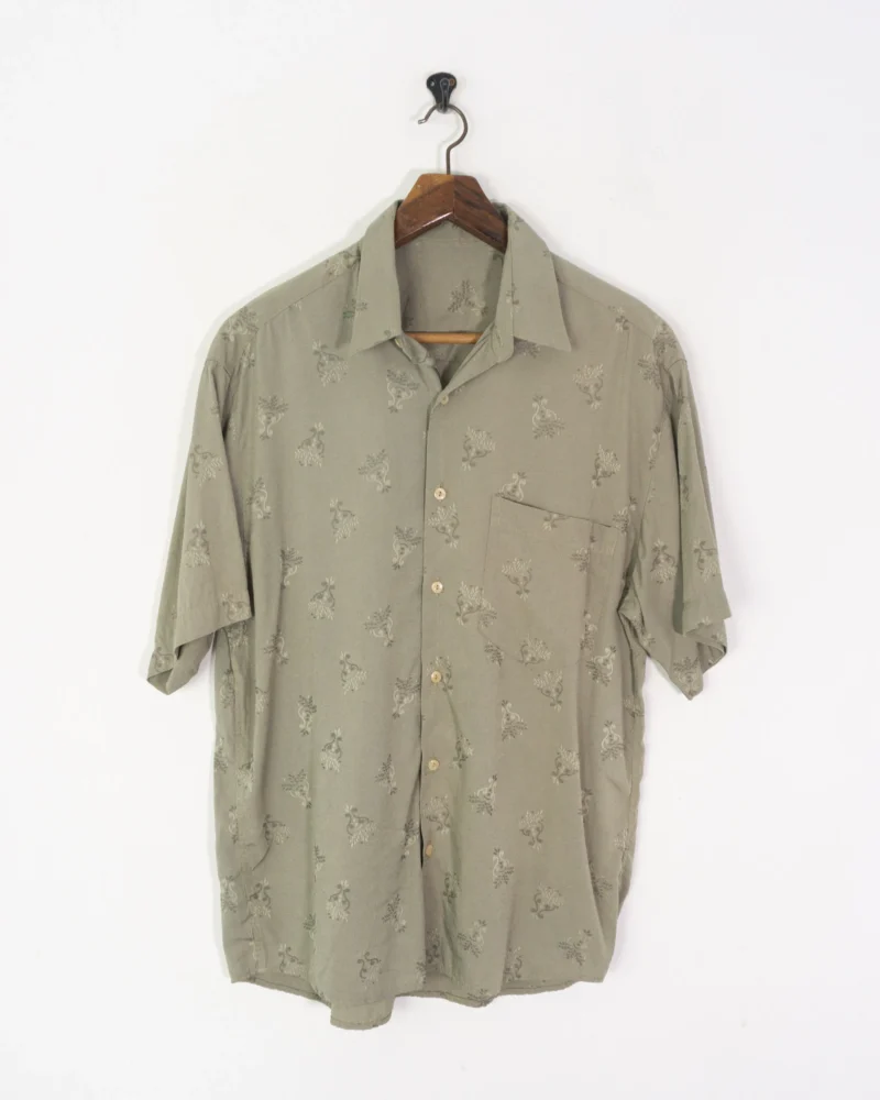 Vintage 90s brown shirt L - Imagen 2