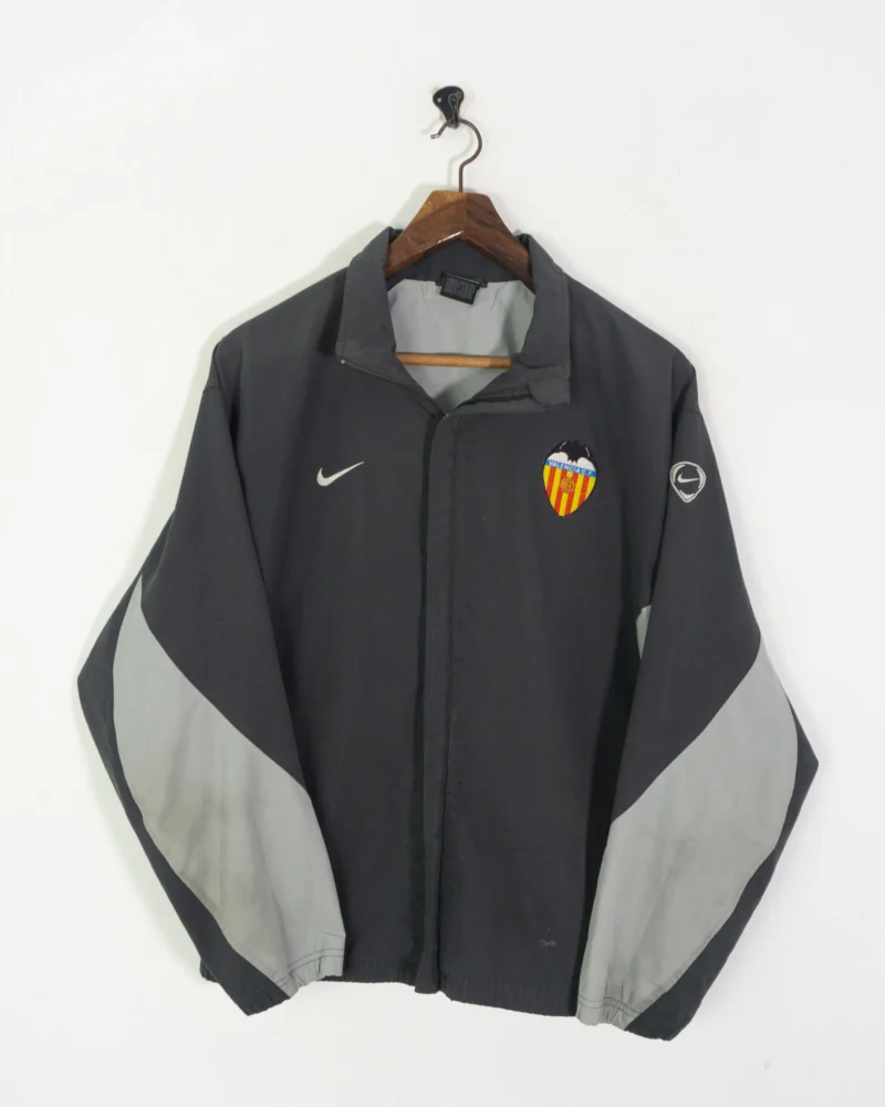 Chaqueta deportiva Nike vintage 00s Valencia Cf gris M - Imagen 2