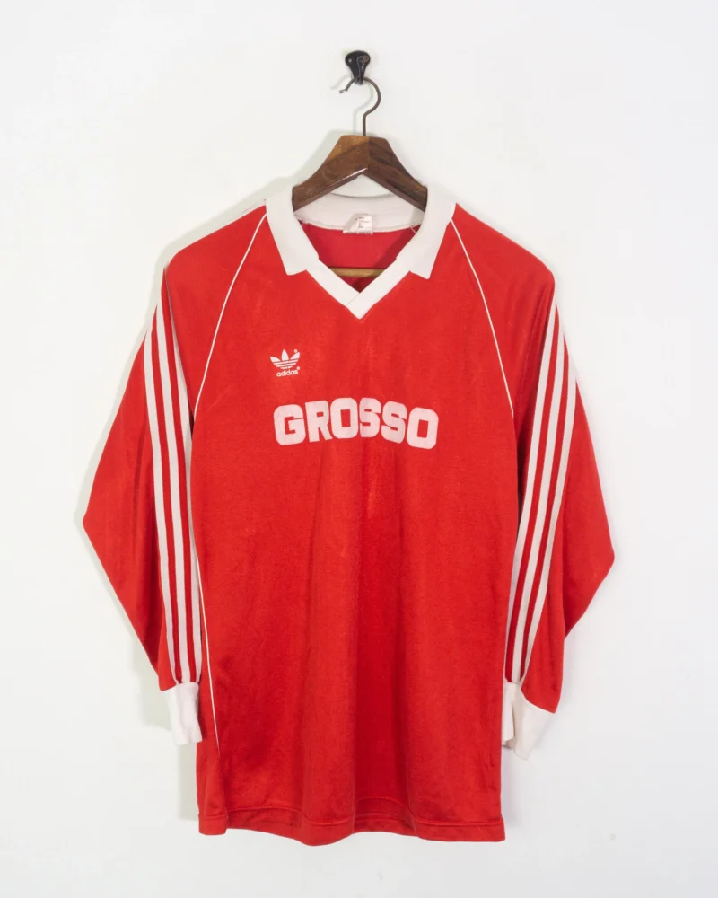 Camiseta deportiva manga larga Adidas vintage 80s L - Imagen 2