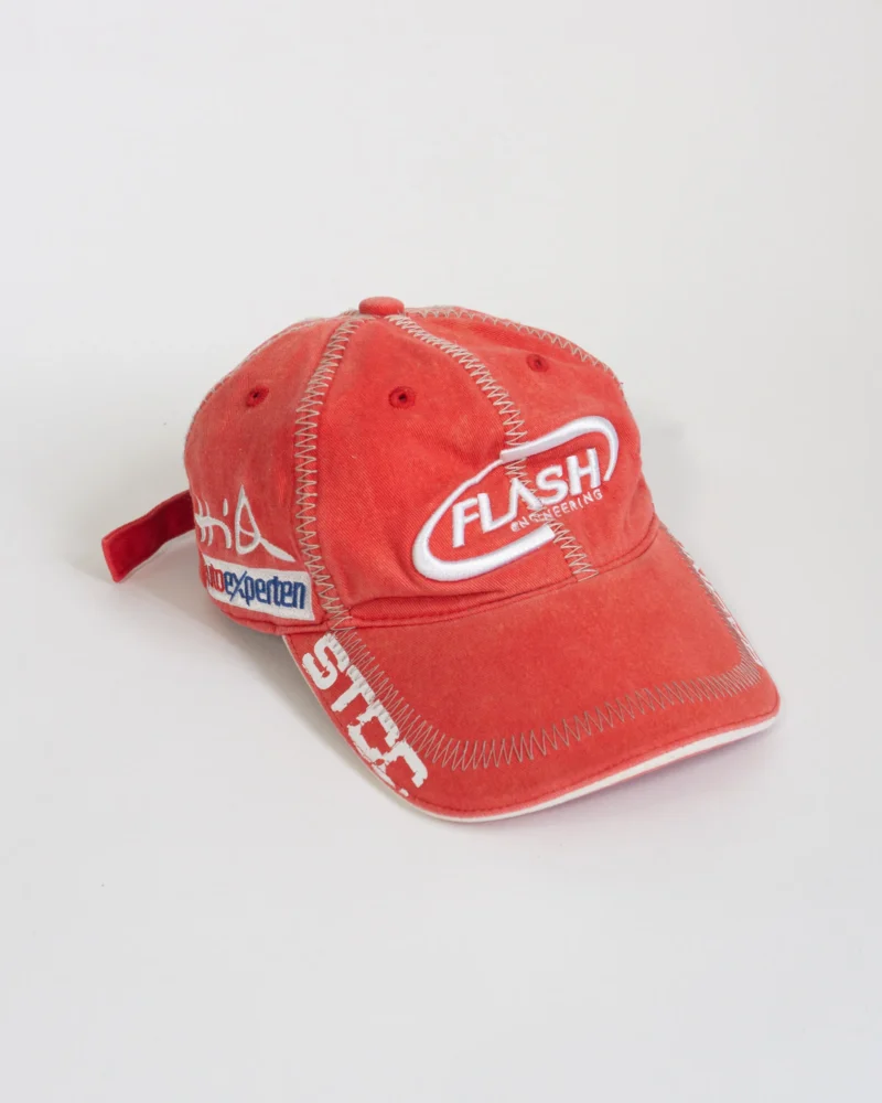 Gorra vintage 00s rojo bordado - Imagen 2