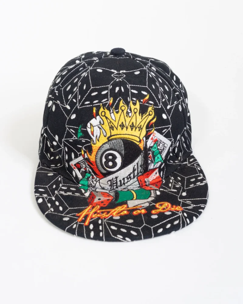 Gorra negra bordado completo Left Side Y2K - Imagen 2