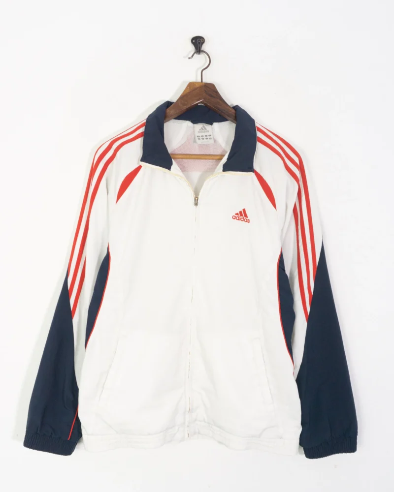 Chaqueta deportiva adidas vintage 00s blanco/azul/rojo L - Imagen 2