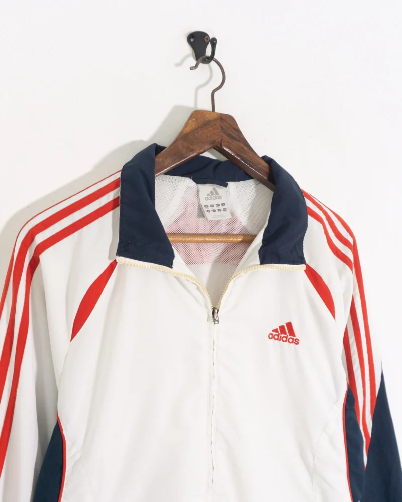Chaqueta deportiva adidas vintage 00s blanco/azul/rojo L - Imagen 4