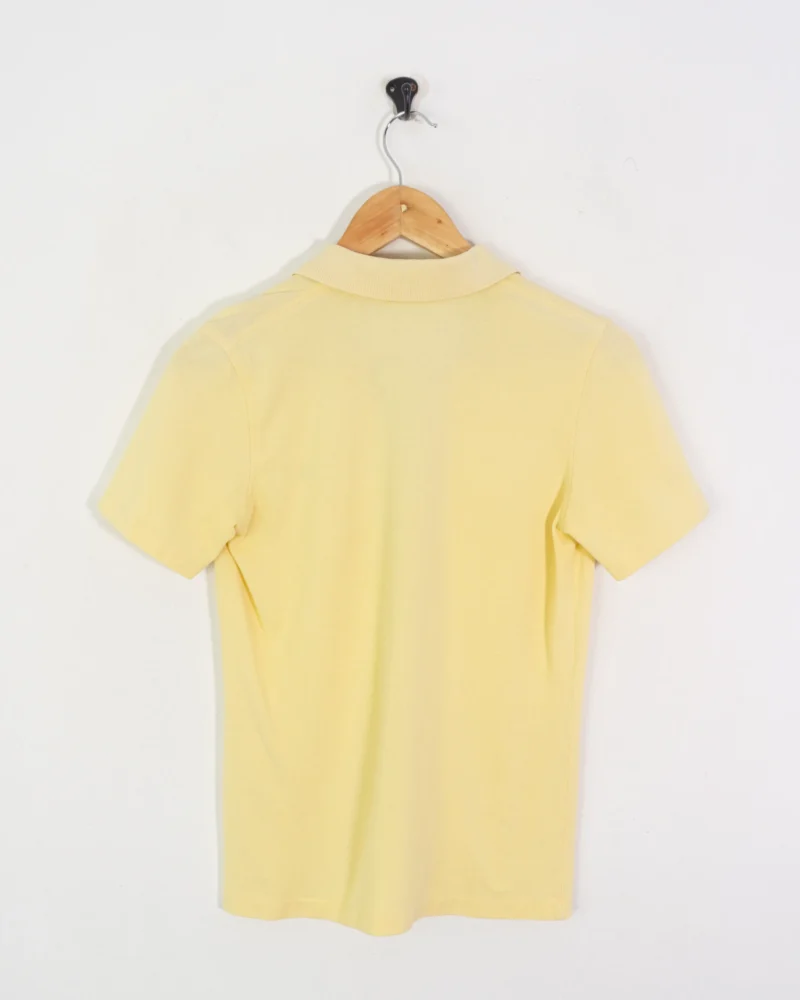 Camisa de algodón Burberrys vintage 90s amarilla 40 - Imagen 5