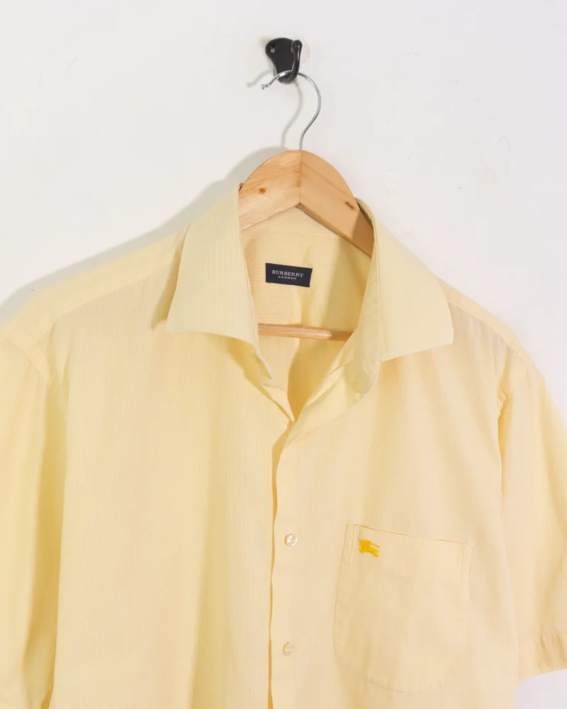 Camisa Burberrys vintage 00s amarilla L - Imagen 3