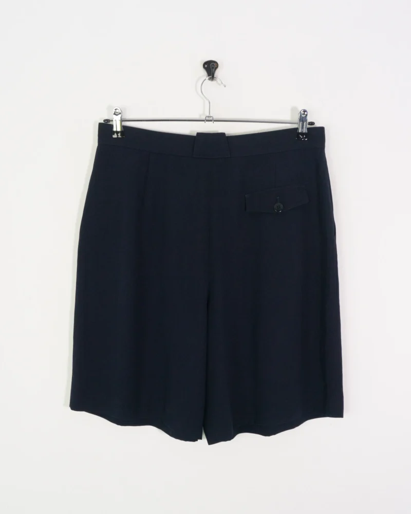 Pantalón corto de pinza Burberrys vintage azul marino 50 - Imagen 4