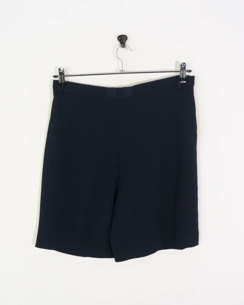 Pantalón corto de pinza Burberry vintage 90s azul marino 44 - Imagen 4