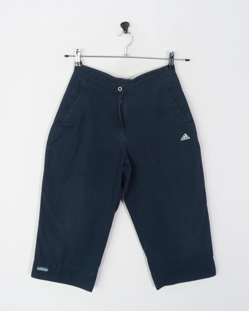 Pantalón pirata azul marino Adidas vintage 00s S - Imagen 2