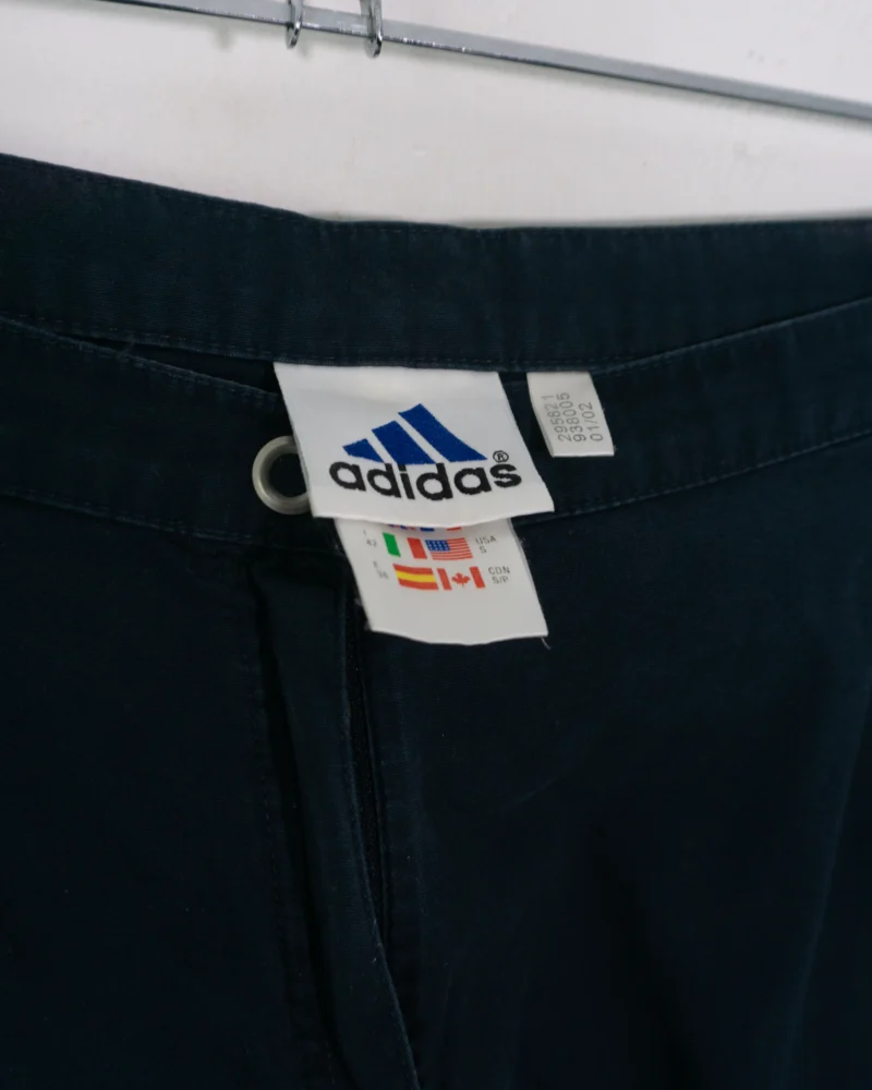 Pantalón pirata azul marino Adidas vintage 00s S - Imagen 5