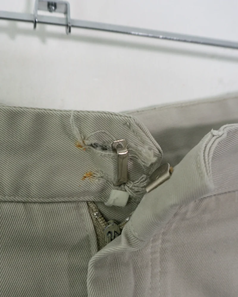 Pantalón corto marron Camel Tropy vintage 90s veige L - Imagen 5