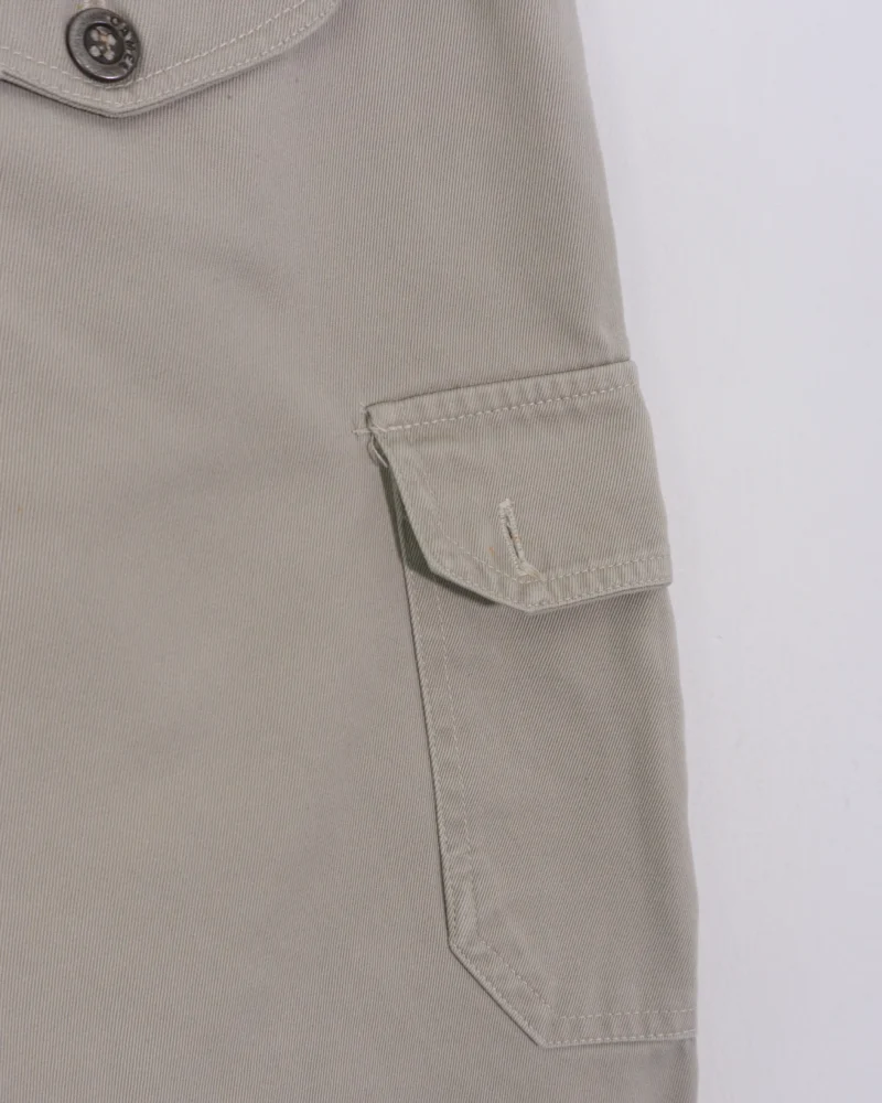 Pantalón corto marron Camel Tropy vintage 90s veige L - Imagen 7