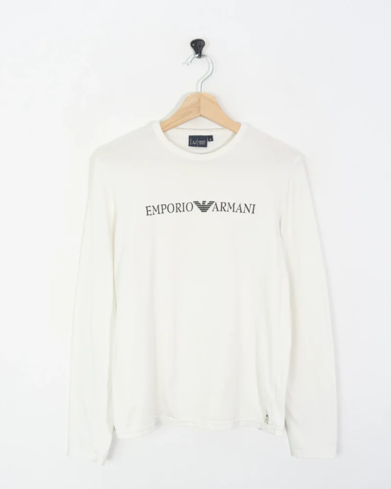 Camiseta manga larga blanca Emporio Armani S - Imagen 2