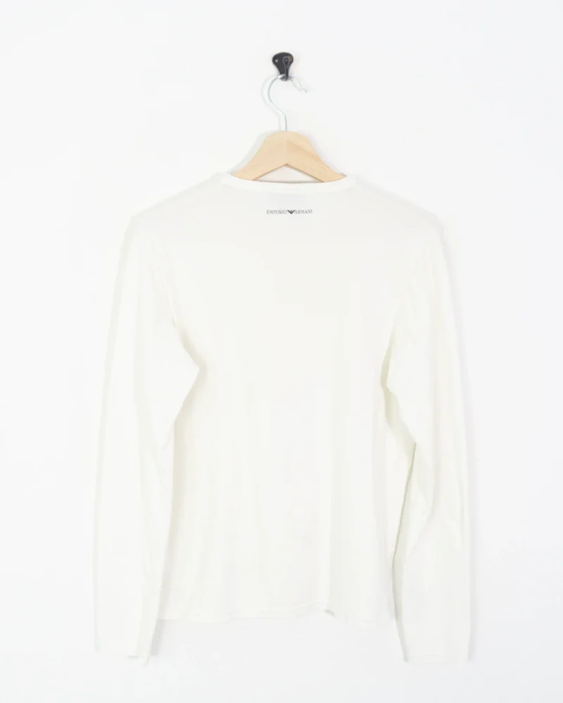 Camiseta manga larga blanca Emporio Armani S - Imagen 7