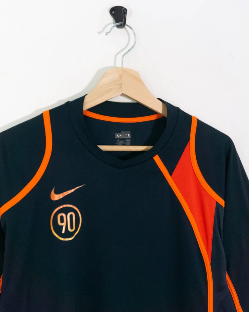 Camiseta Nike total 90 vintage 00s azul marino/naranja M - Imagen 3