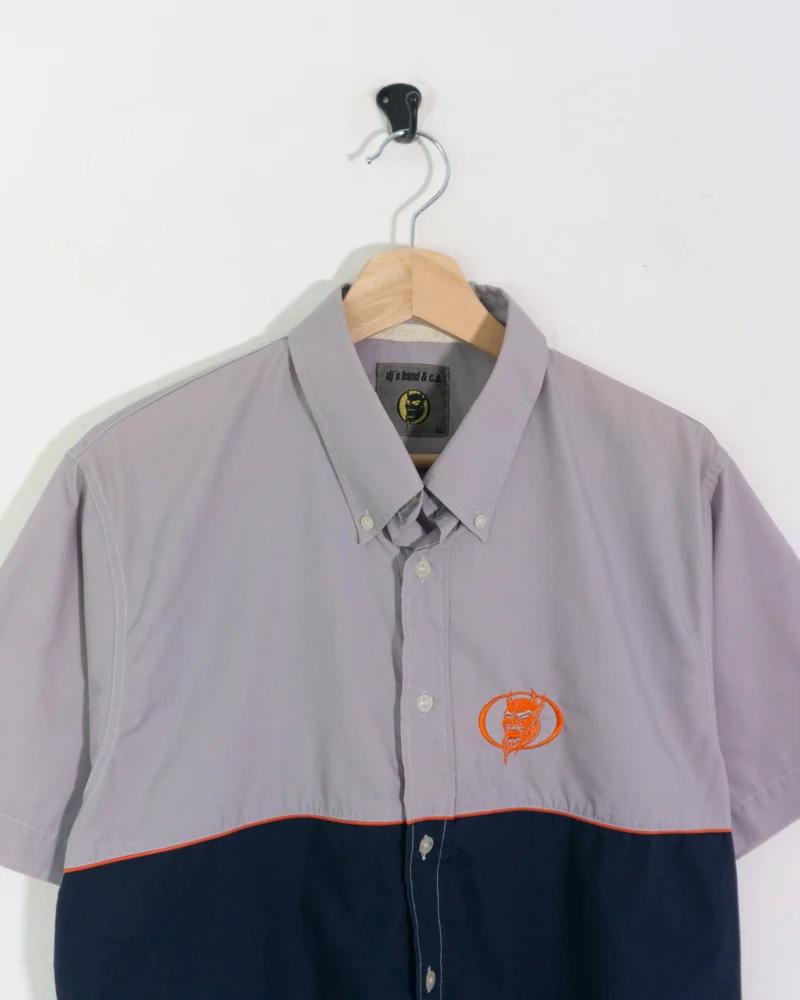 Camisa gris/azul marino Dj´s Band Y2K XL - Imagen 3