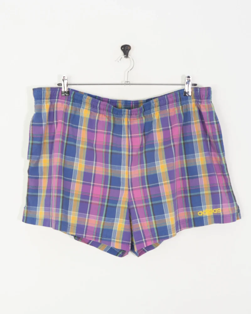 Bañador de cuadros Adidas vintage 90s XL - Imagen 2