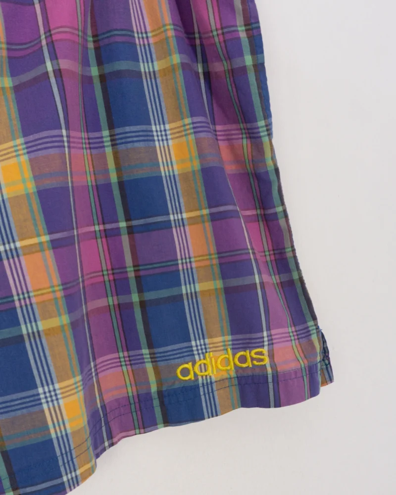 Bañador de cuadros Adidas vintage 90s XL - Imagen 3