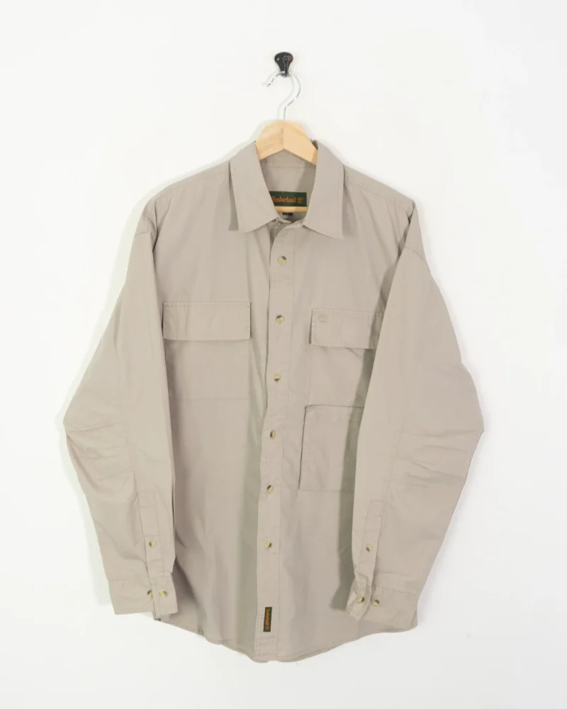 Camisa marrón claro Timberland vintage 00s - Imagen 2