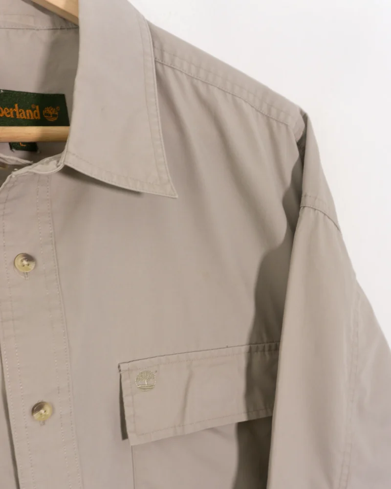 Camisa marrón claro Timberland vintage 00s - Imagen 4