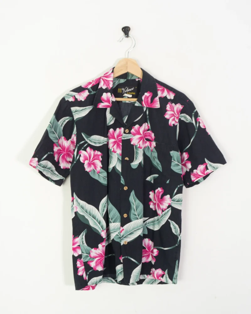 Camisa Hawaiana de flores vintage M - Imagen 2