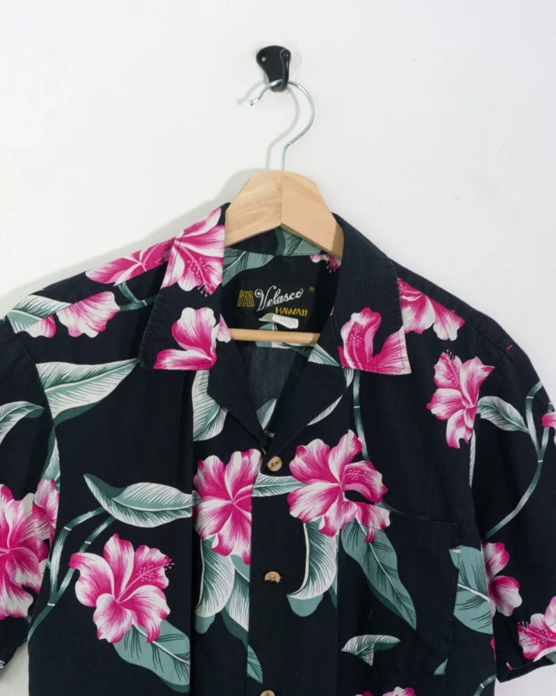 Camisa Hawaiana de flores vintage M - Imagen 3