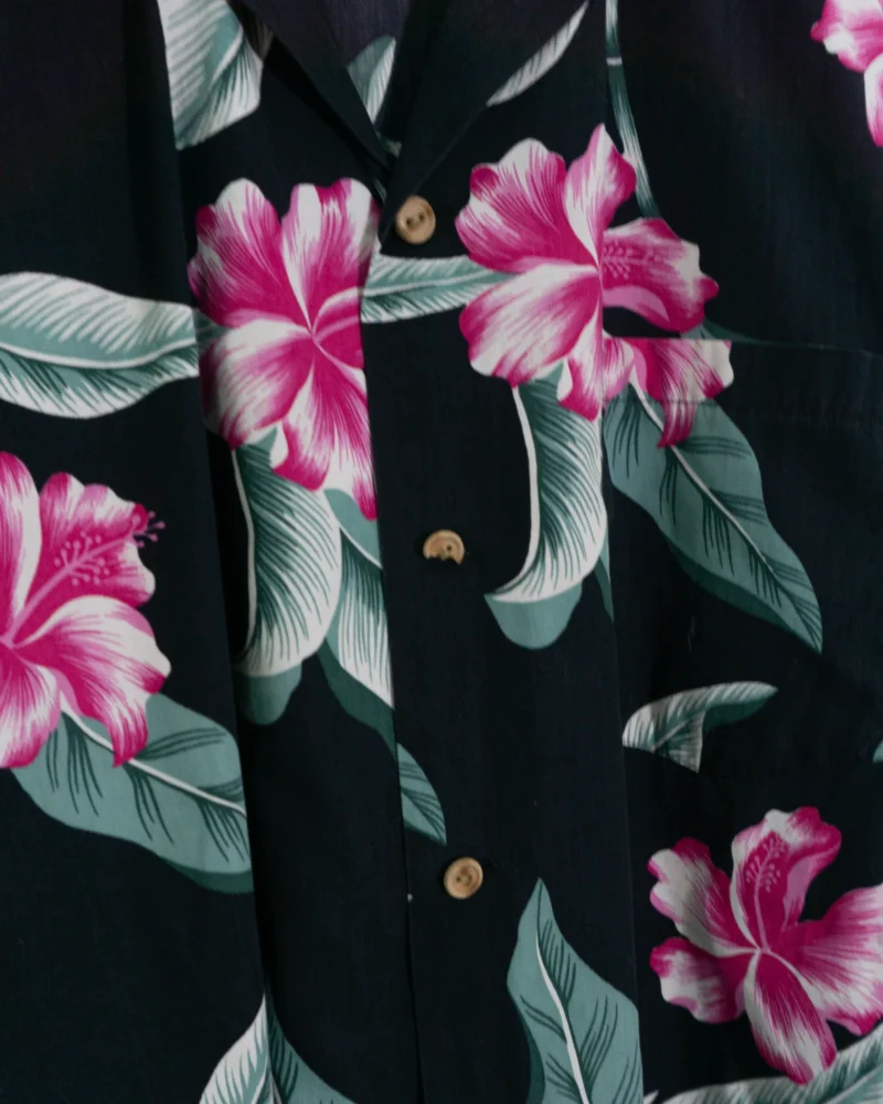 Camisa Hawaiana de flores vintage M - Imagen 4