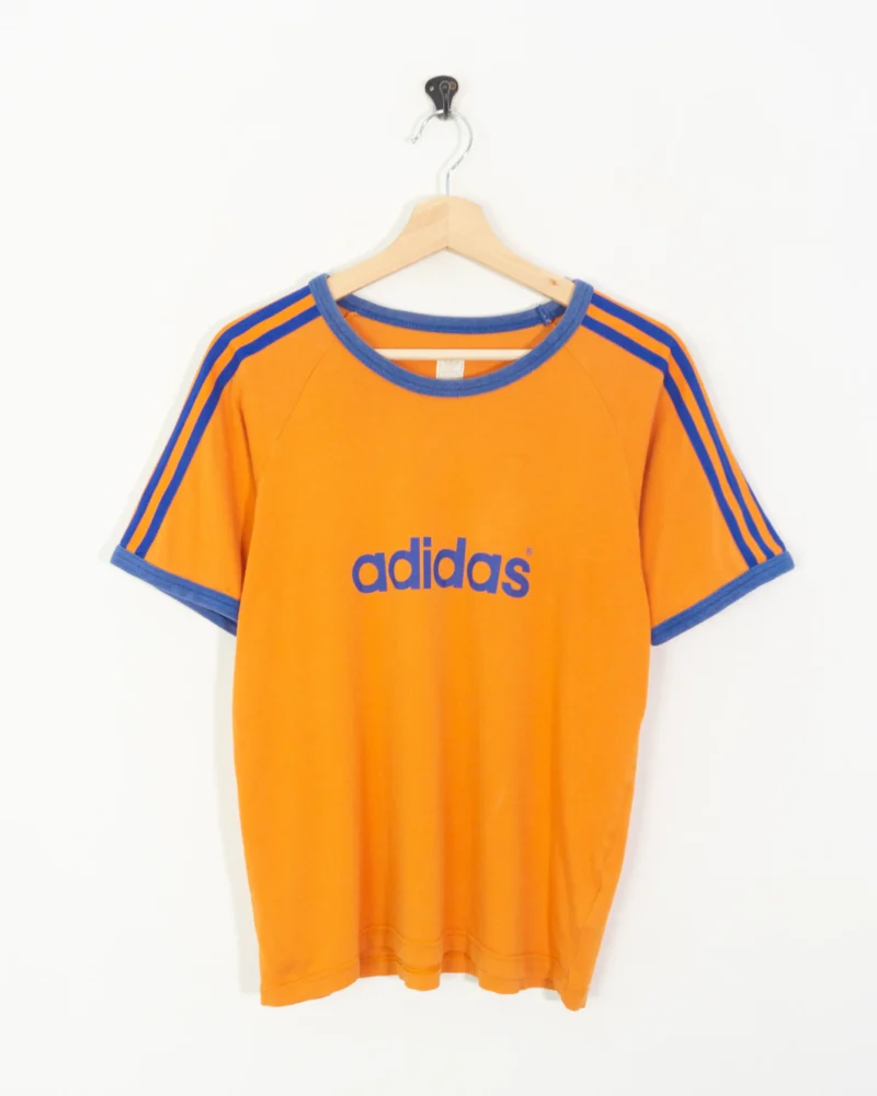Camiseta Adidas vintage 00s naranja/azul M - Imagen 2