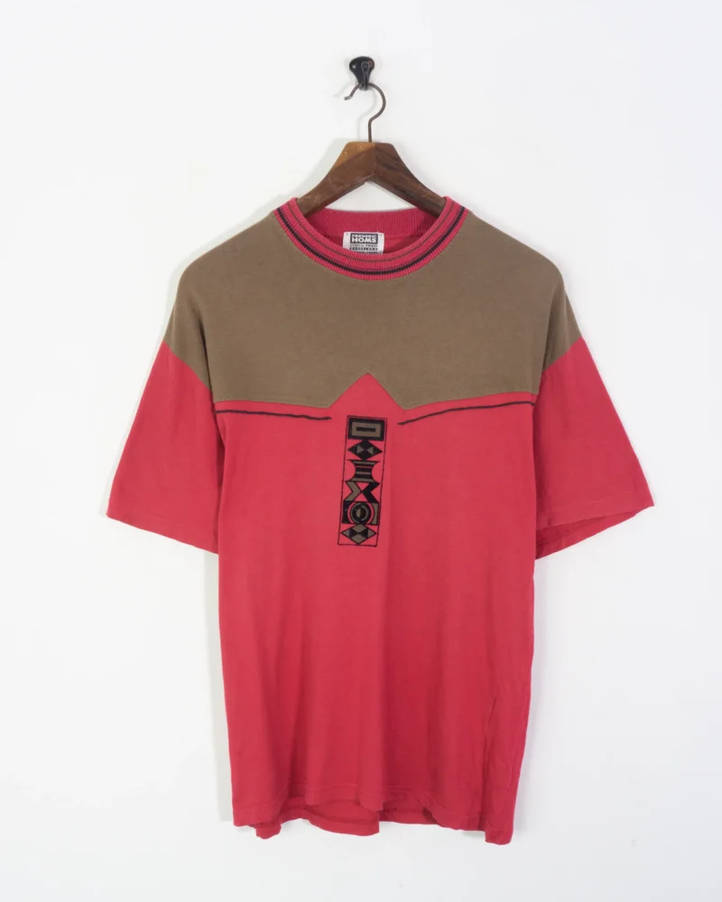 Camiseta Frederic Homs vintage 90s verde/rojo L - Imagen 2
