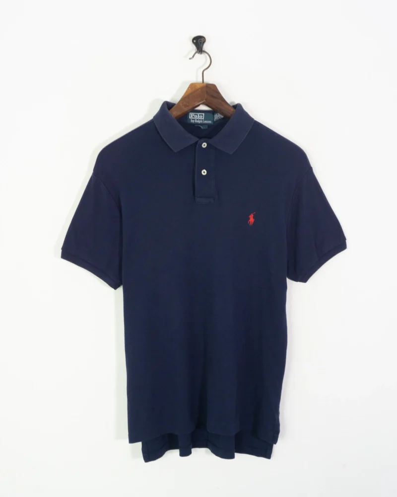 Polo Ralph Lauren vintage 90s azul marino M - Imagen 2