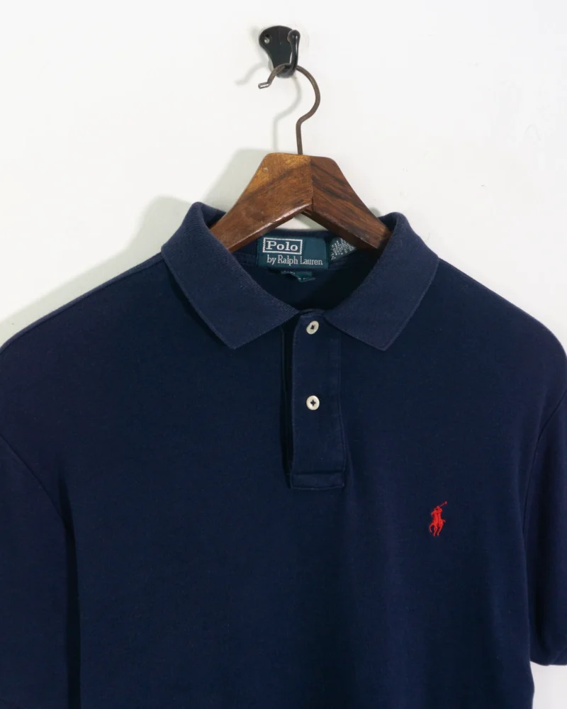 Polo Ralph Lauren vintage 90s azul marino M - Imagen 3