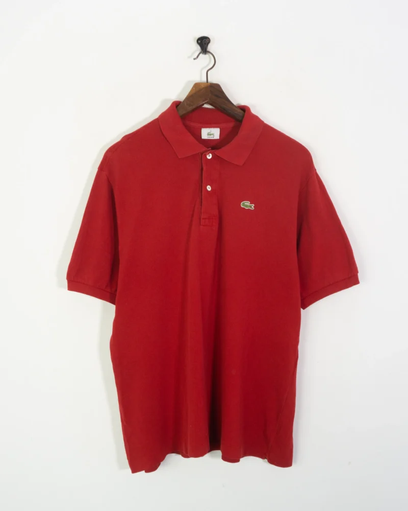 Polo Lacoste vintage 00s rojo XL - Imagen 2