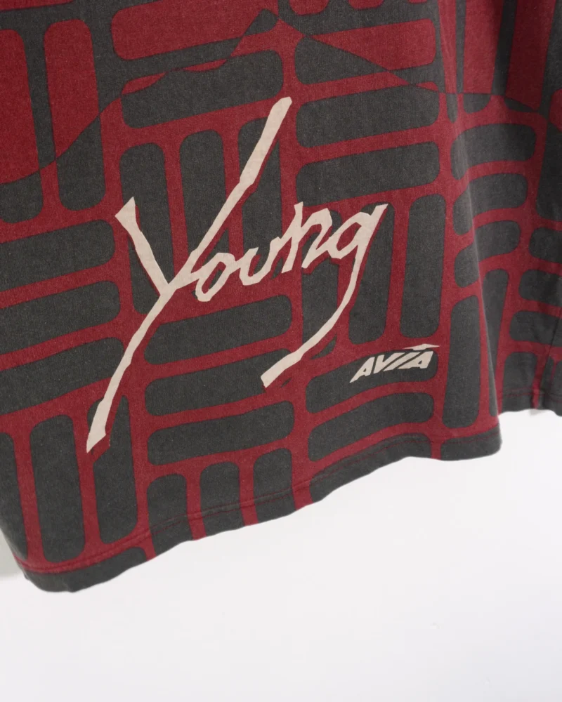 Camiseta Avia vintage 90s rojo/verde XL - Imagen 4