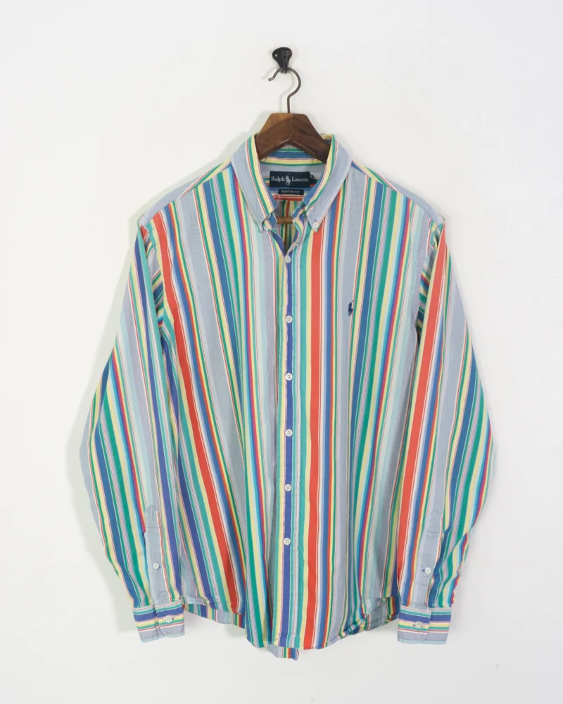 Camisa de rayas Ralph Lauren vintage 90s L - Imagen 2