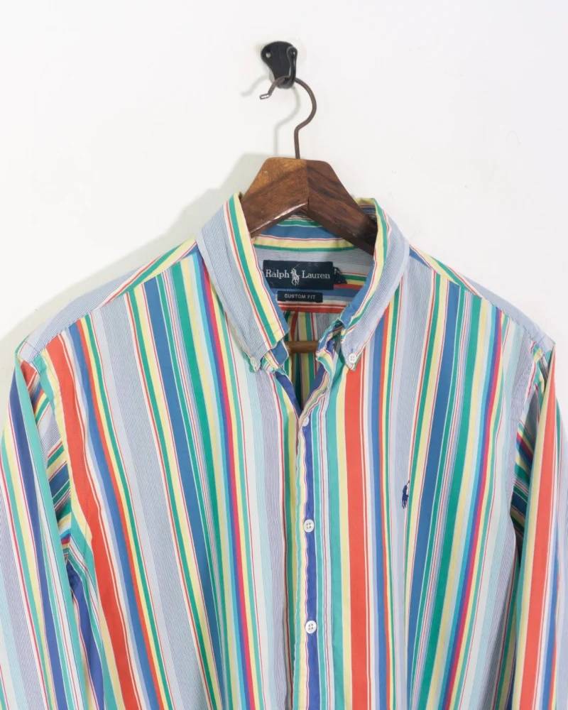 Camisa de rayas Ralph Lauren vintage 90s L - Imagen 3