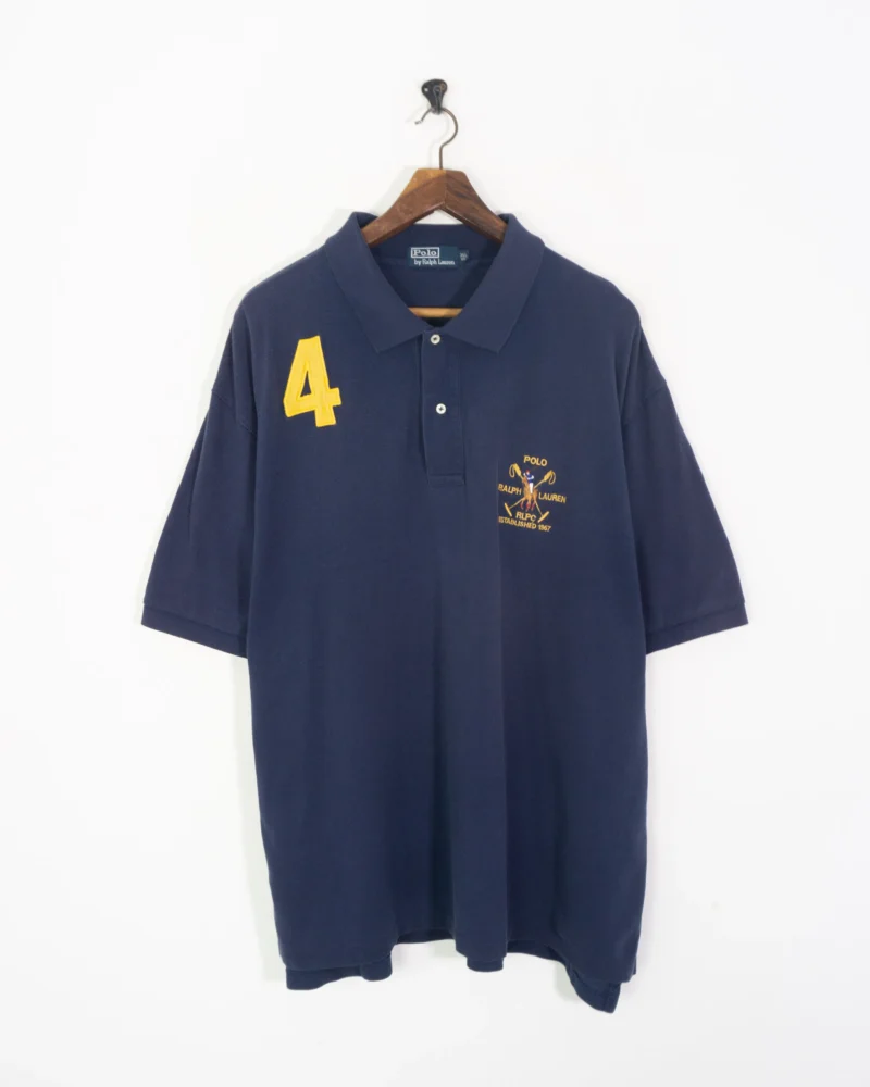 Polo Ralph Lauren vintage 00s azul marino 3XL - Imagen 2