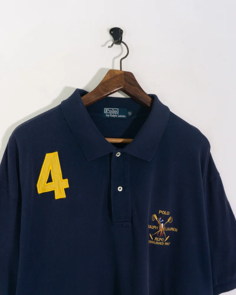 Polo Ralph Lauren vintage 00s azul marino 3XL - Imagen 3