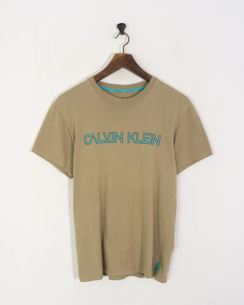 Camiseta Calvin Klein marrón M - Imagen 2
