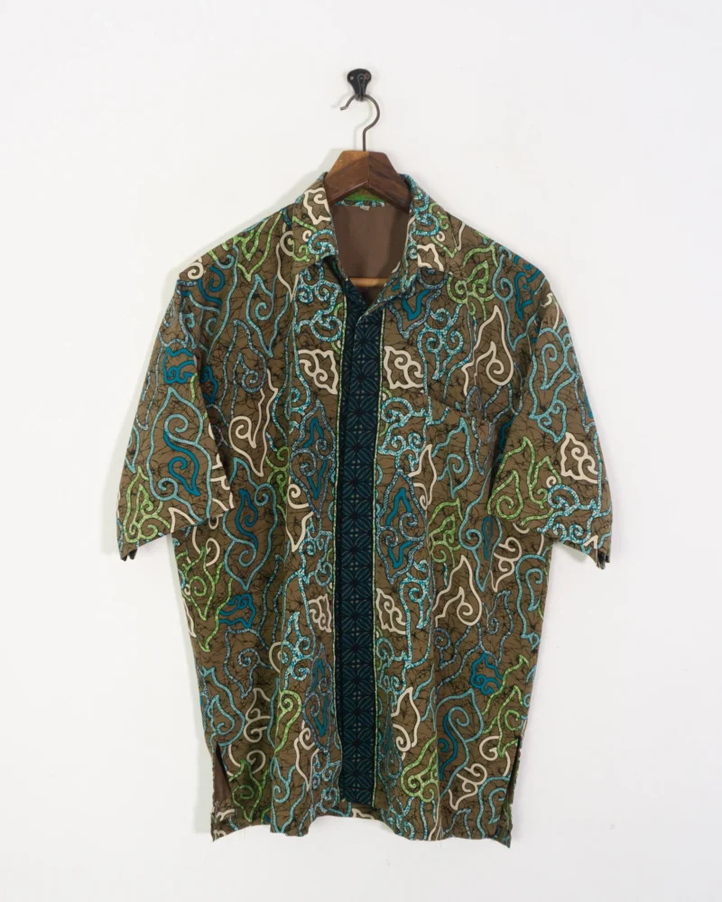 Camisa estampada vintage 90s XL - Imagen 2