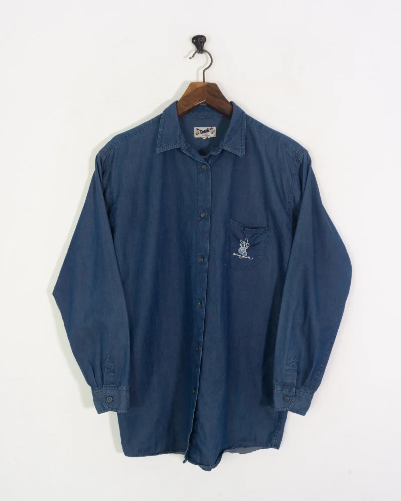 Camisa vaquera Donald vintage 90s M - Imagen 2