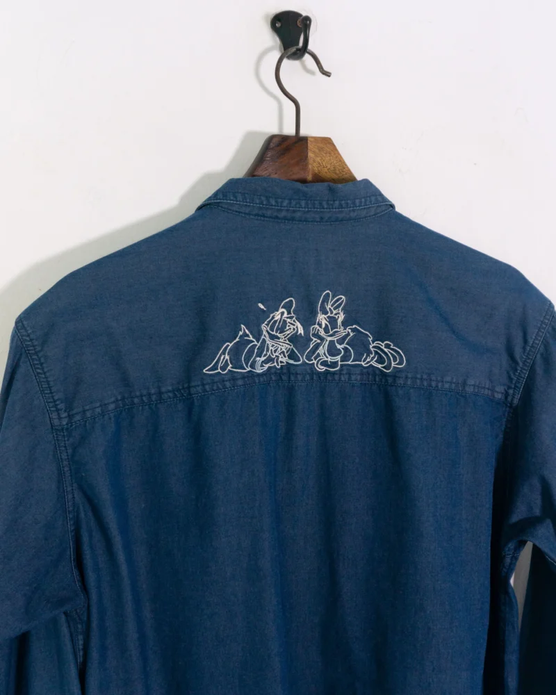 Camisa vaquera Donald vintage 90s M - Imagen 4