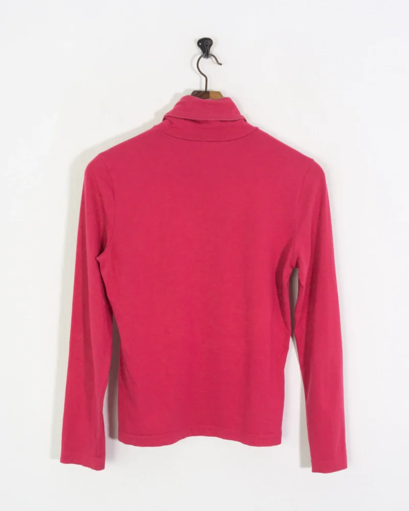 Camiseta cuello alto lacoste mujer rosa 42 - Imagen 4