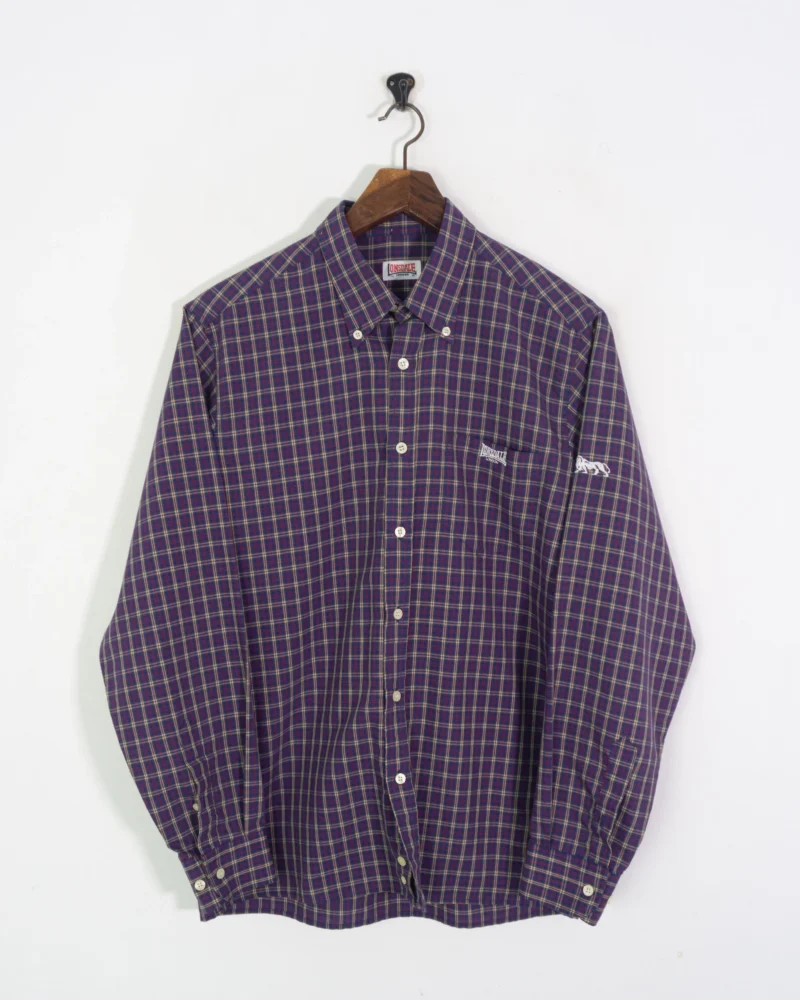 Camisa de cuadros Lonsdale vintage 00s L - Imagen 2
