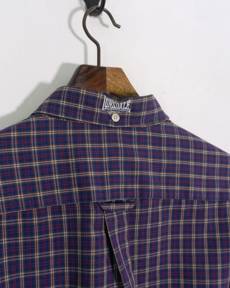 Camisa de cuadros Lonsdale vintage 00s L - Imagen 3