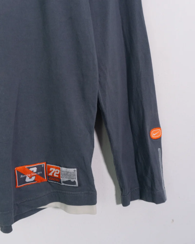 Camiseta manga larga Nike cortez vintage 00s gris M - Imagen 3