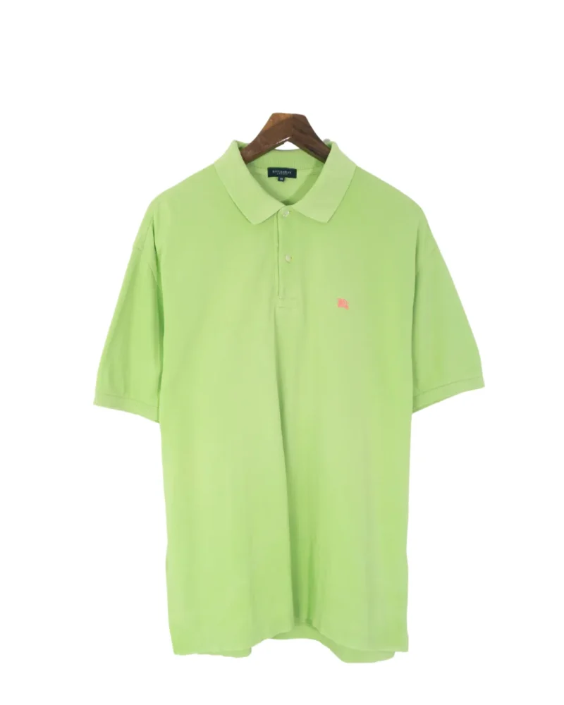 Burberrys vintage 00s green polo XXL