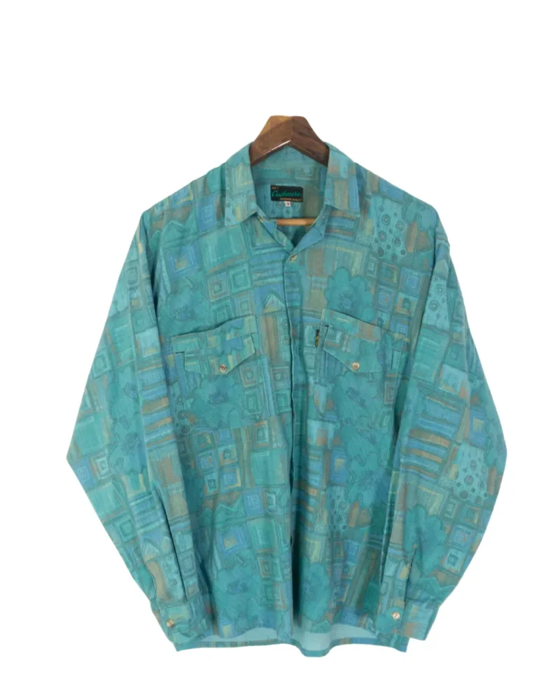 Cashmere vintage 90s green shirt L