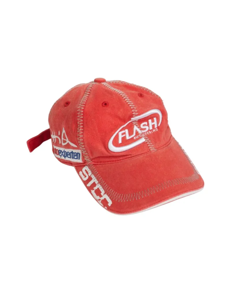 Gorra vintage 00s rojo bordado