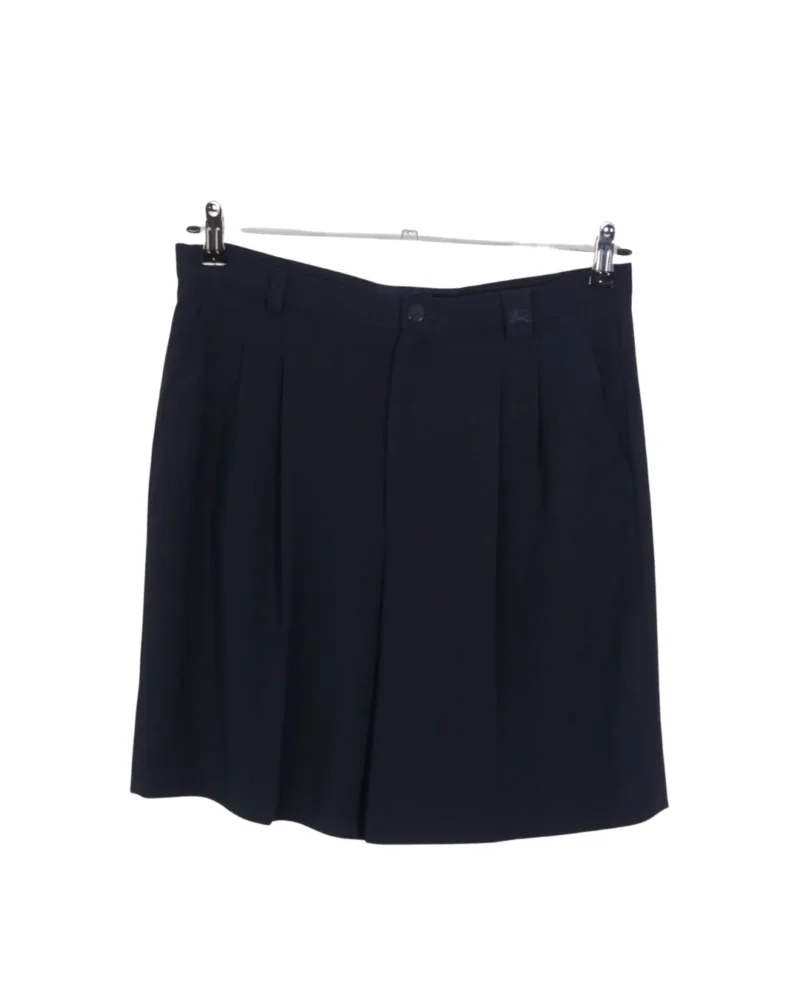 Pantalón corto de pinza Burberry vintage 90s azul marino 44