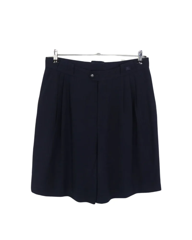 Pantalón corto de pinza Burberrys vintage azul marino 50